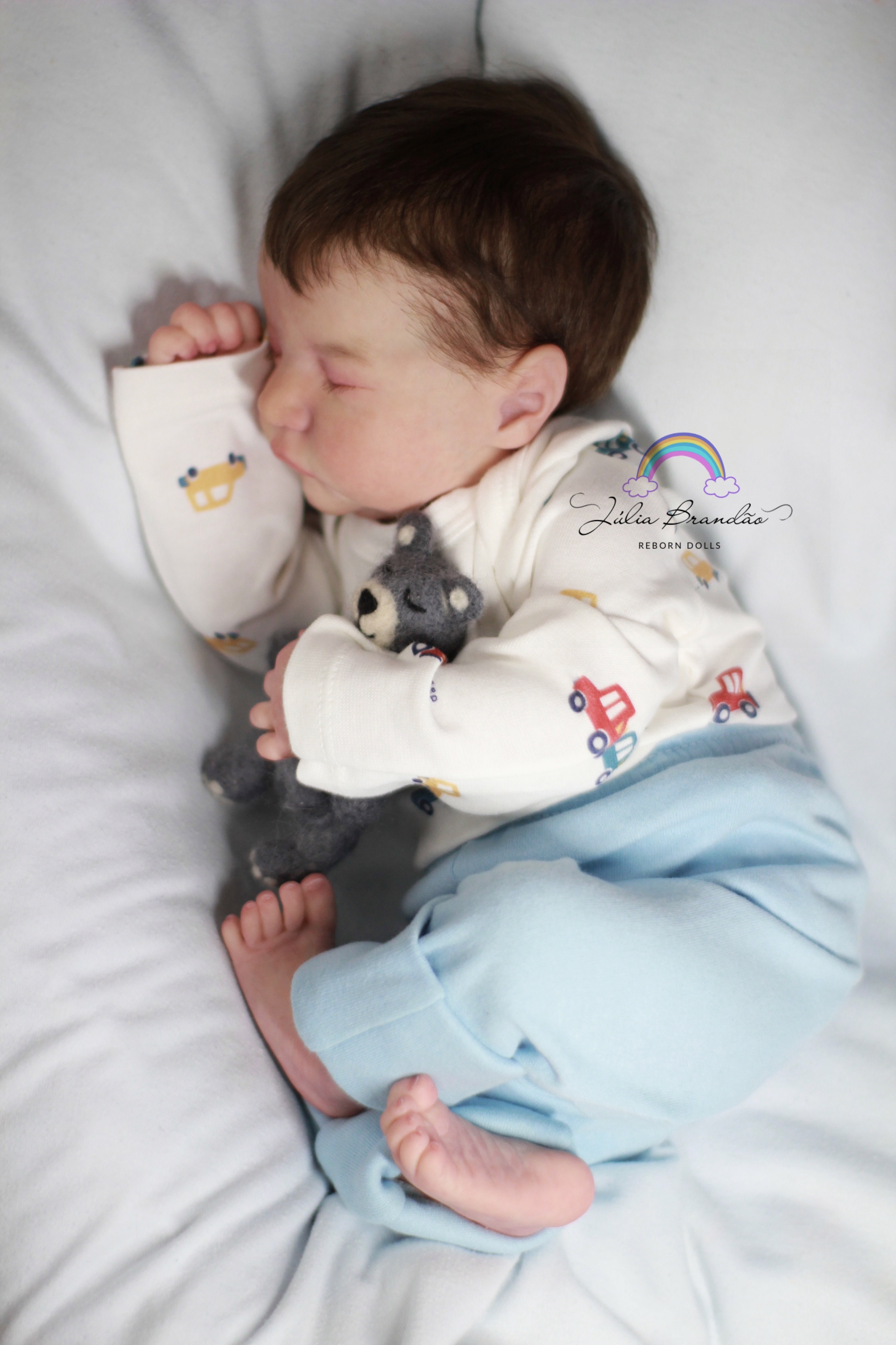 Bebê Reborn kit Levi menino vista 4